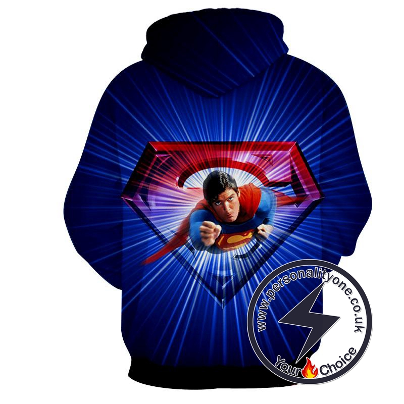 Flying Super Man 3D - Superman Sweat Shirt - Superman Hoodies